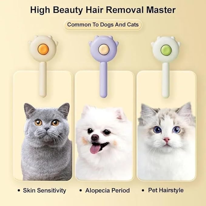 Premium Cat Brush That Removes Loose Hair in Seconds