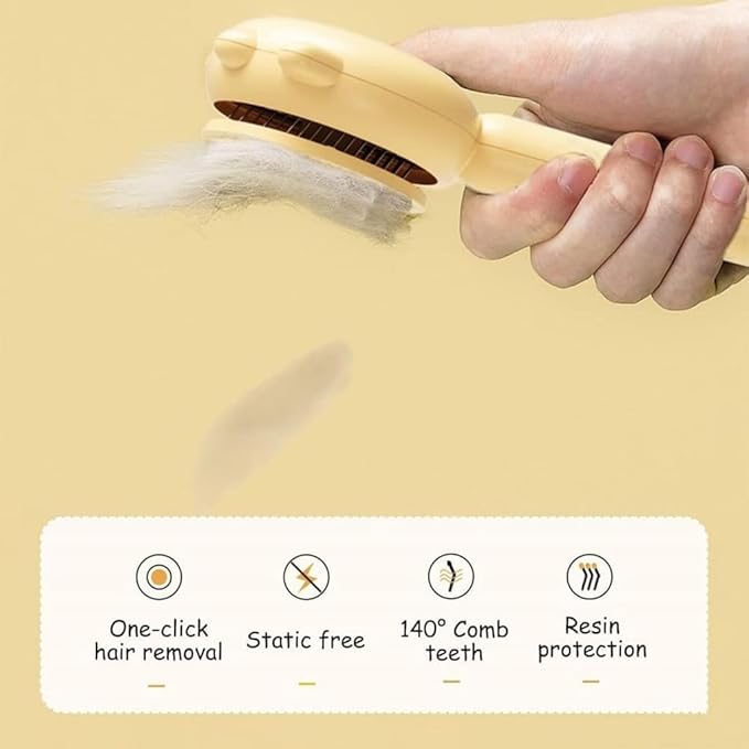 Premium Cat Brush That Removes Loose Hair in Seconds