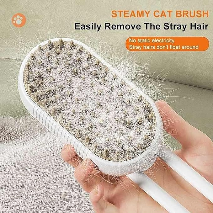 Steam Brush for Dog & Cat 3 in 1 Water Brush