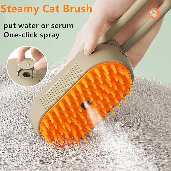 Steam Brush for Dog & Cat 3 in 1 Water Brush