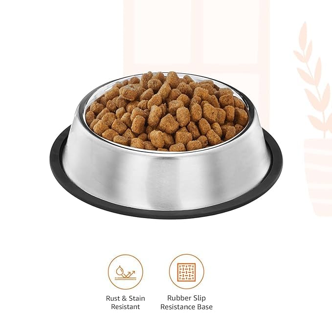 Stainless Steel Feeding Bowl for Pet (Multicolor, 1200 ml)