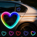 Heart Shaped Solar Car Window Light