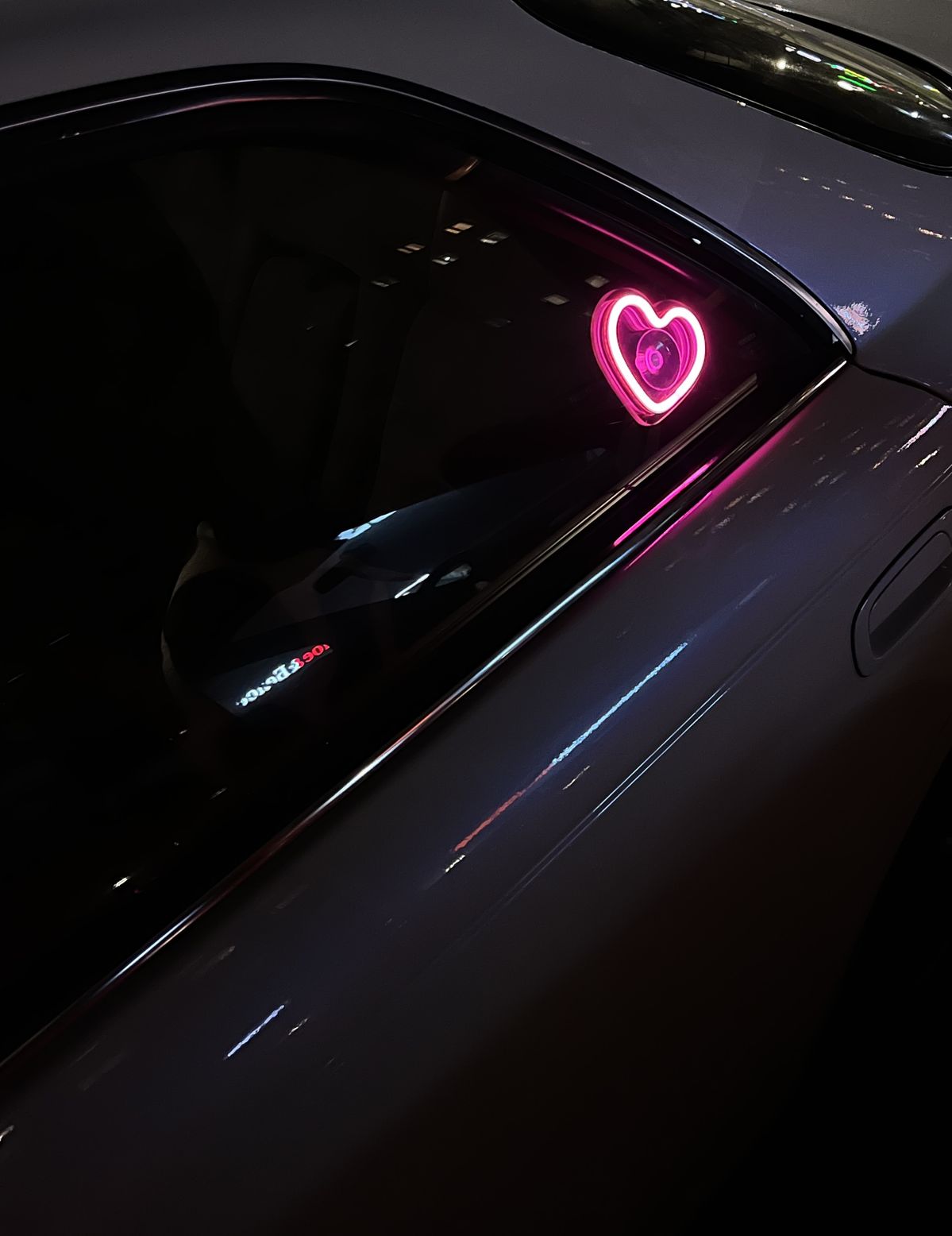 Heart Shaped Solar Car Window Light