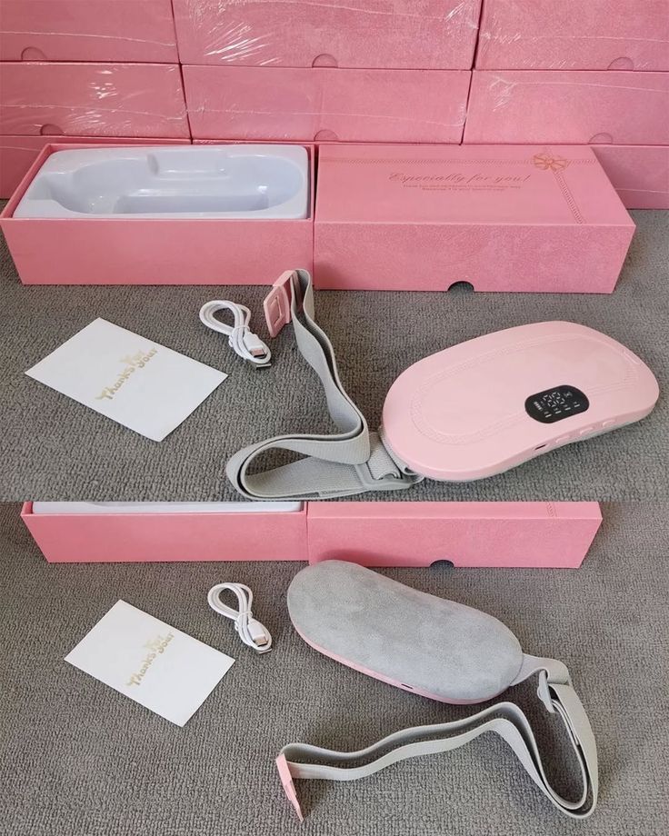 Period Cramp Relief Massager with Heating Pad for Back Pain
