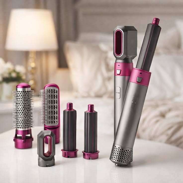 Muti-Functional 5 IN 1 Hair Styling Tool Detachable Hot Air Brush Hair Dryer with Comb