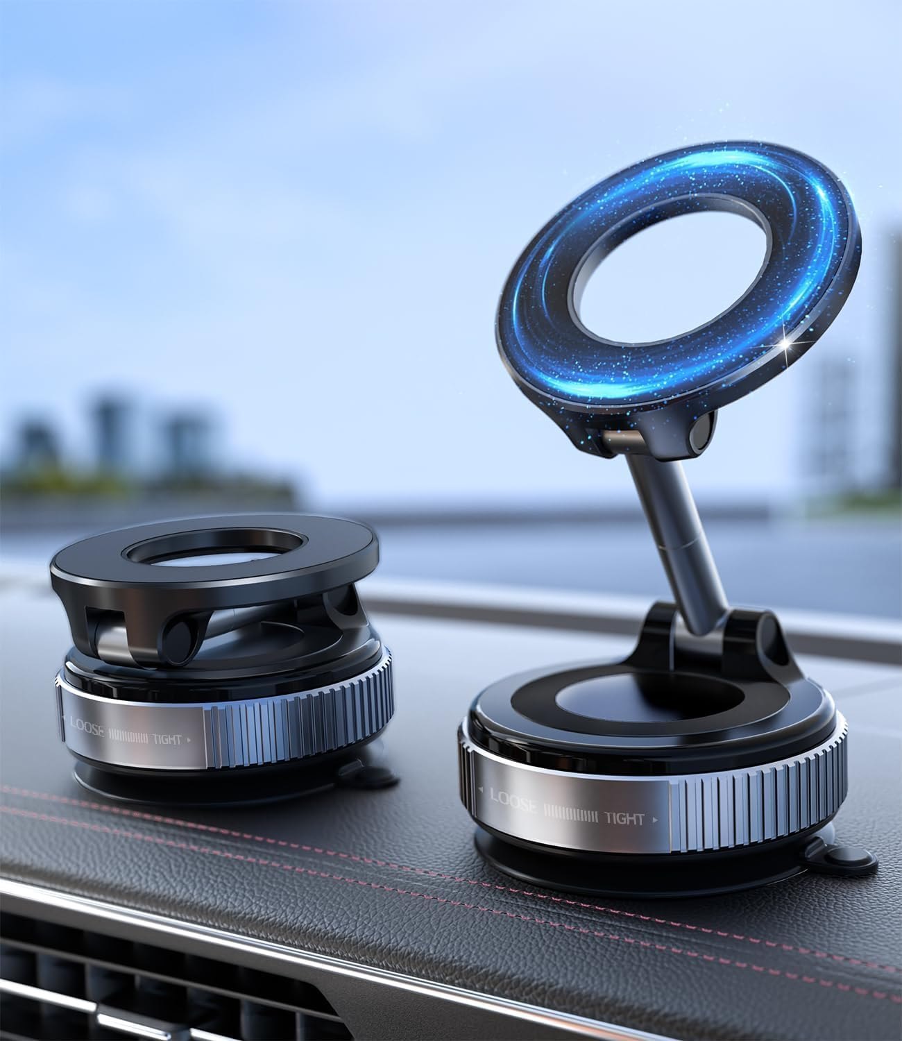 Upgraded 360° Vacuum Magnetic Car Phone Mount