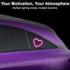 Heart Shaped Solar Car Window Light