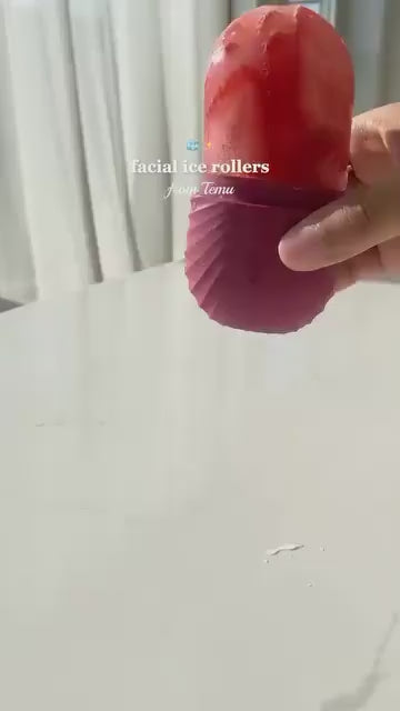 Silicone ice roller for face massager